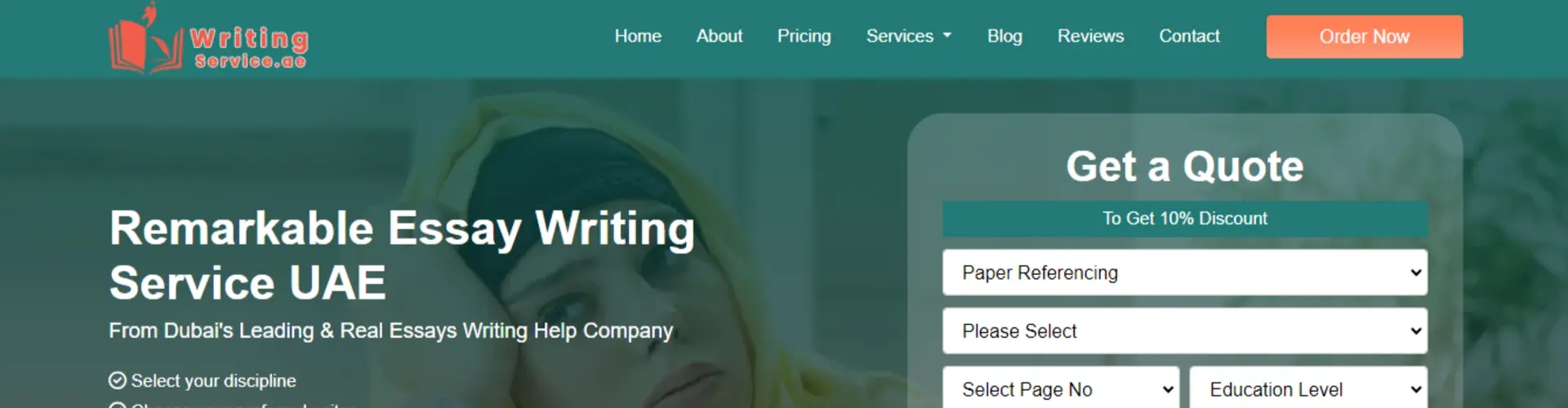 Essay Writing Service UAE cover
